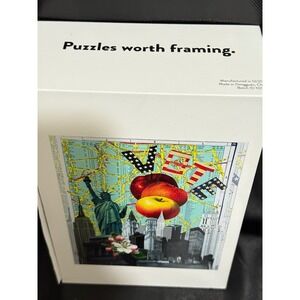 JIGGY NYC Collage Puzzle 1000 Piece Statue of Liberty Apples Cityscape‎ Art